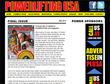 Tablet Screenshot of powerliftingusa.com